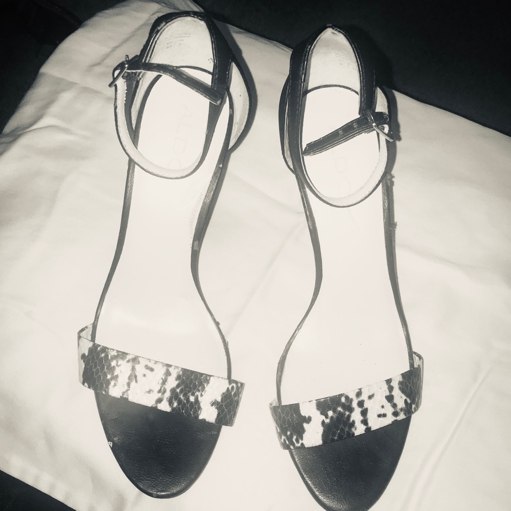Aldo heels with snake skin
